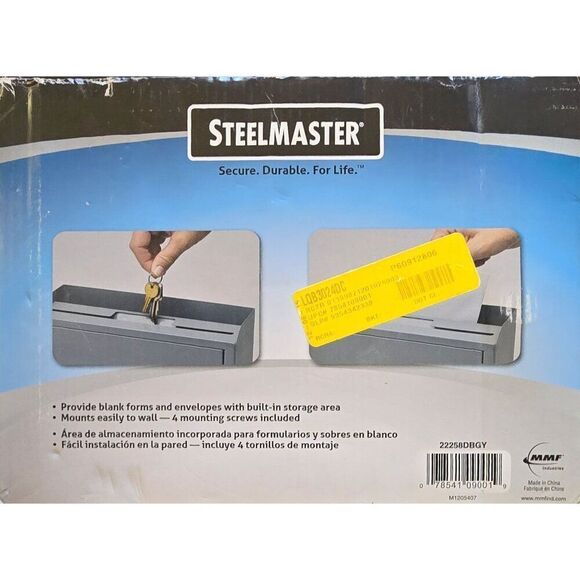 Steelmaster Secure Multi-Purpose Wall-Mount Drop Box With Lock & Accessories - Picture 2 of 5